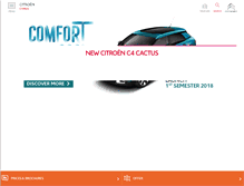 Tablet Screenshot of citroen.com.cy