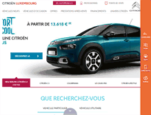 Tablet Screenshot of citroen.lu