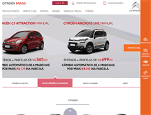 Tablet Screenshot of citroen.com.br