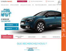 Tablet Screenshot of citroen.fr