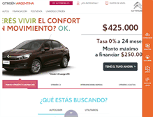 Tablet Screenshot of citroen.com.ar